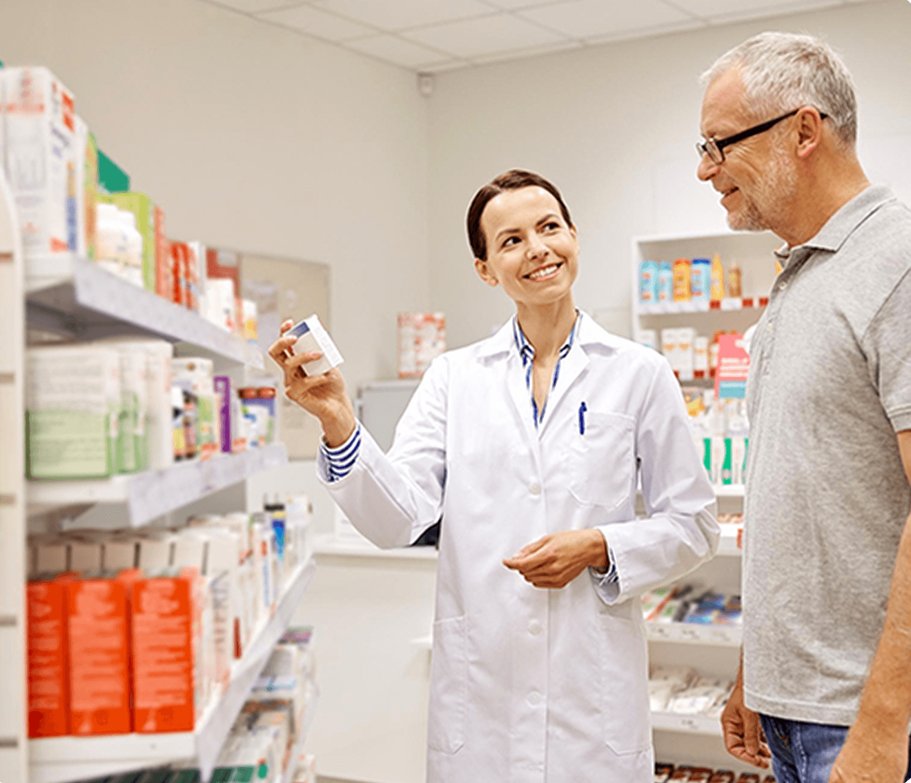 Featured hero image showing pharmacy services and facilities - mobile version